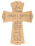 Personalized Wooden First Holy Communion Wall Cross - May Jesus Live - LifeSong Milestones