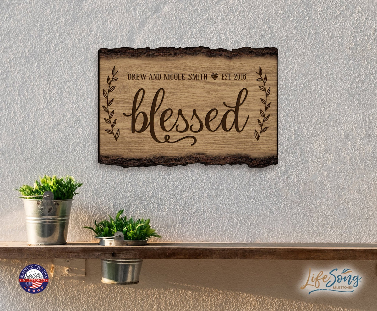 Personalized Wooden Housewarming Family Name Sign - Est. Year - LifeSong Milestones