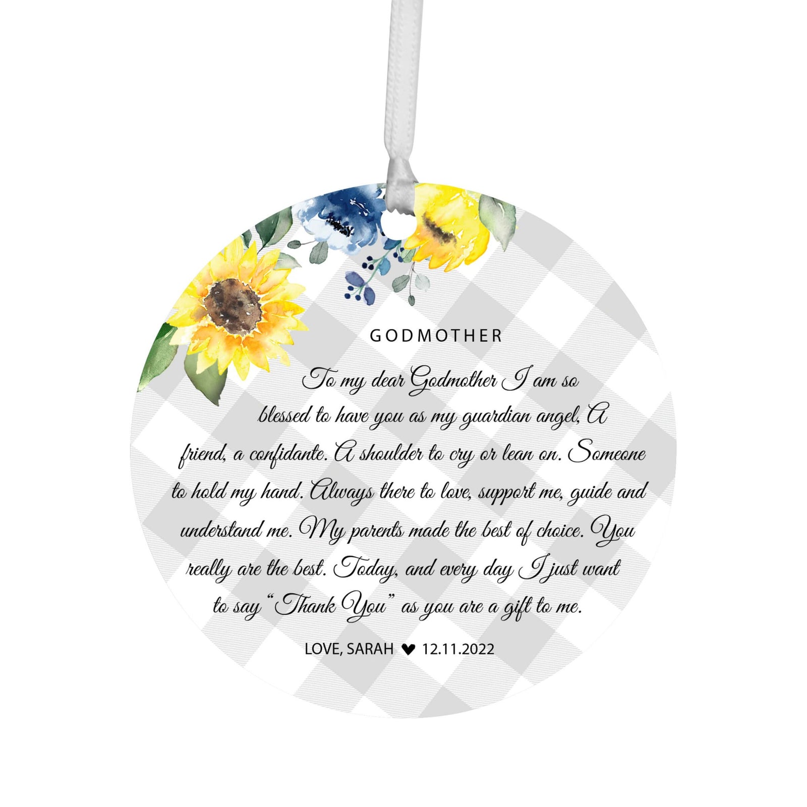 Baptism gifts for Godmother