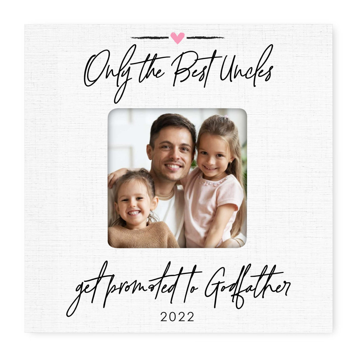 Personalized Wooden Picture Frame for Godfather - LifeSong Milestones