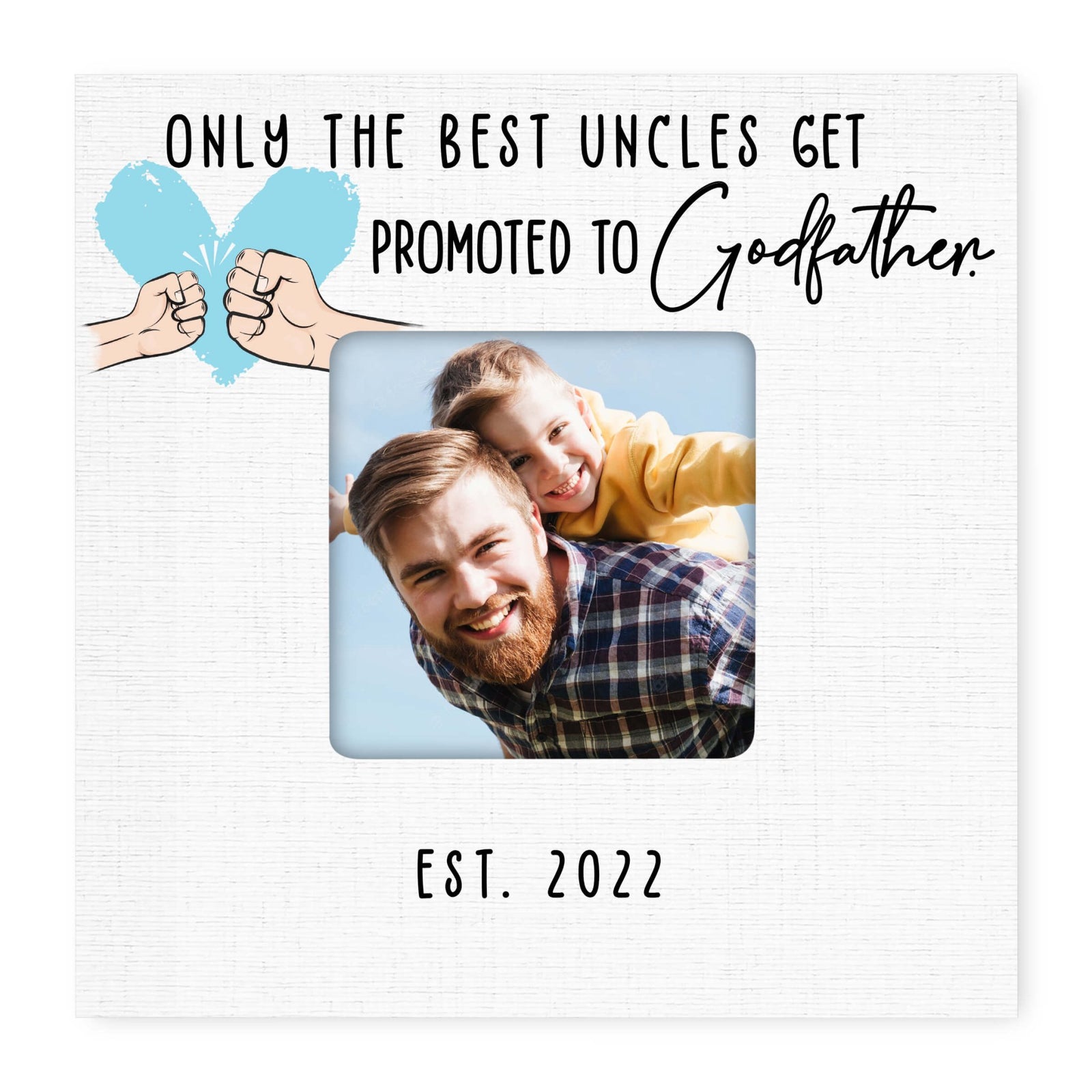 Personalized Wooden Picture Frame for Godfather - LifeSong Milestones