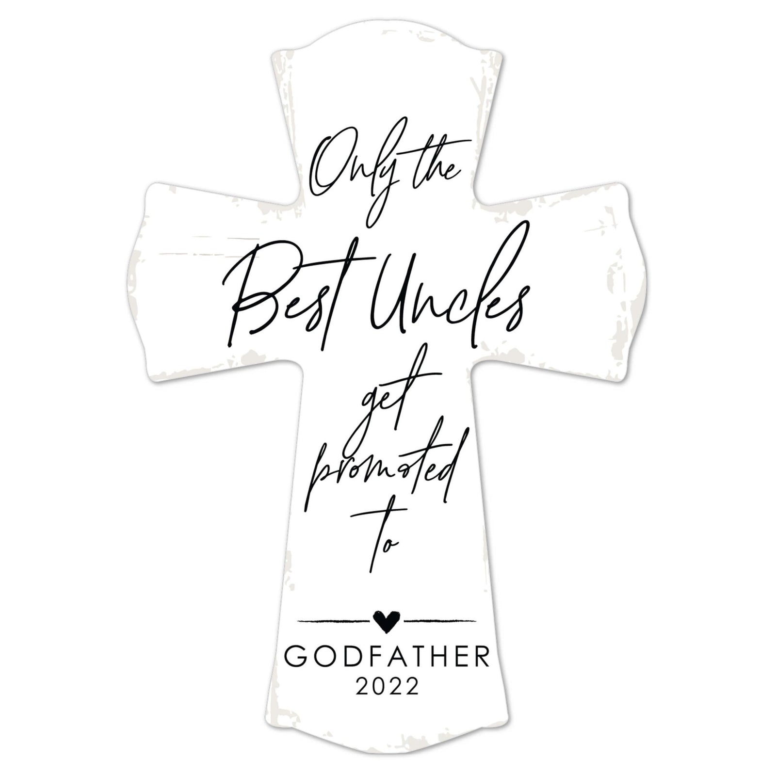 Personalized Wooden Wall Cross for Godfather - LifeSong Milestones