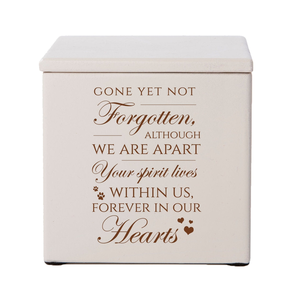 Engraved Funeral Wooden Keepsake Box for Beloved Pet
