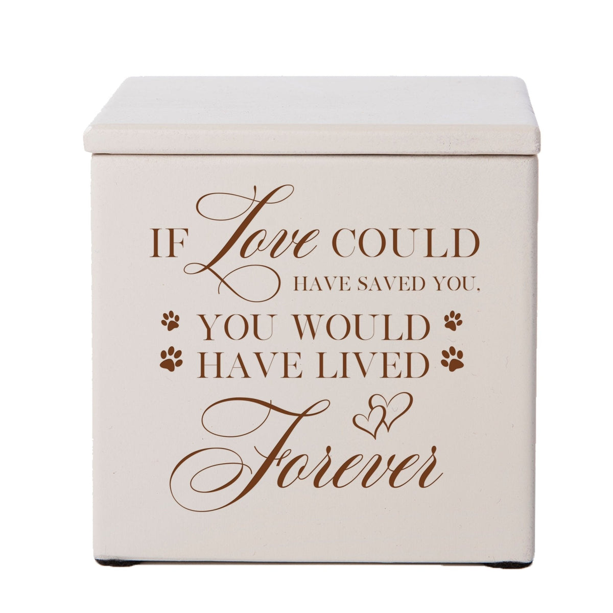 Engraved Funeral Wooden Keepsake Box for Beloved Pet