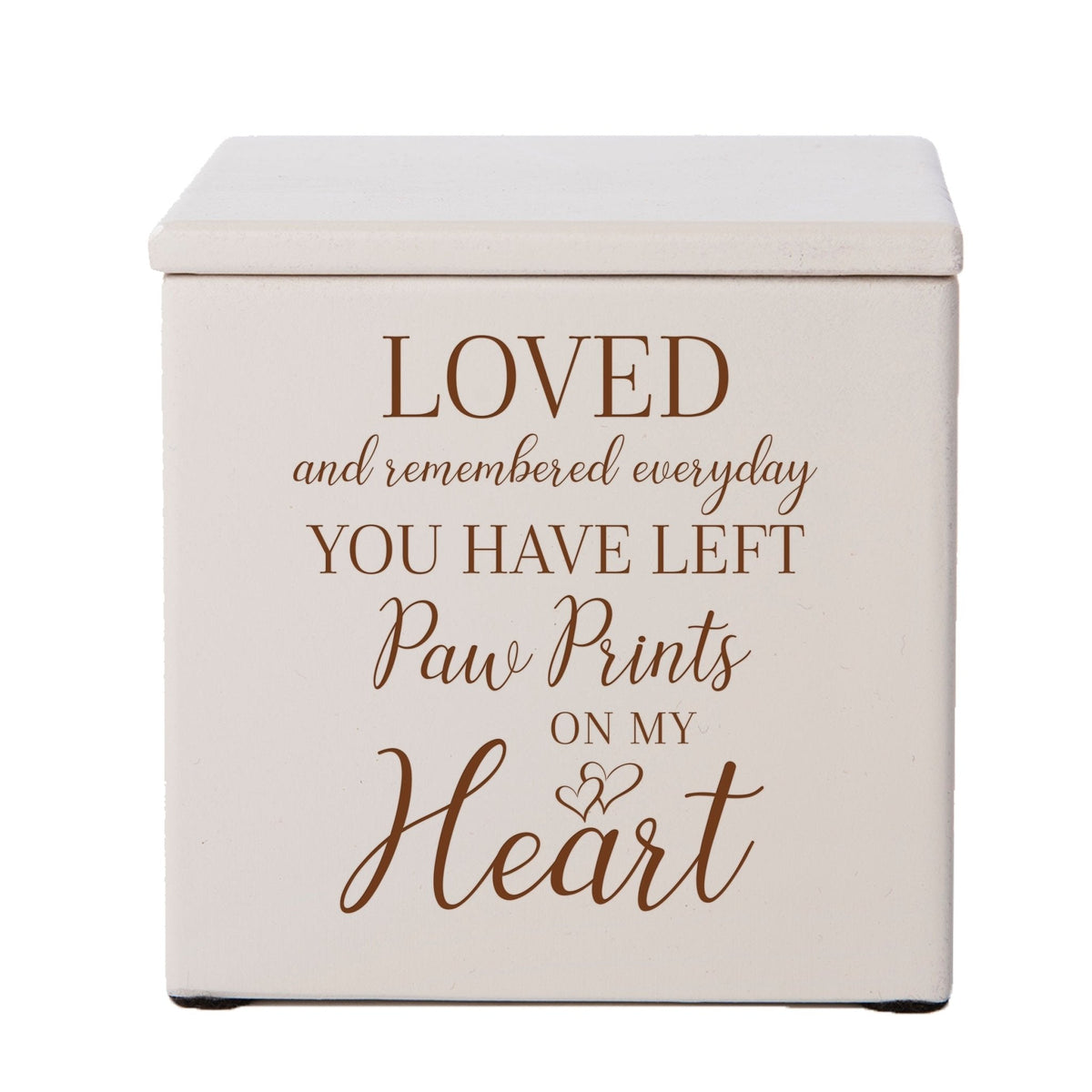 Engraved Funeral Wooden Keepsake Box for Beloved Pet