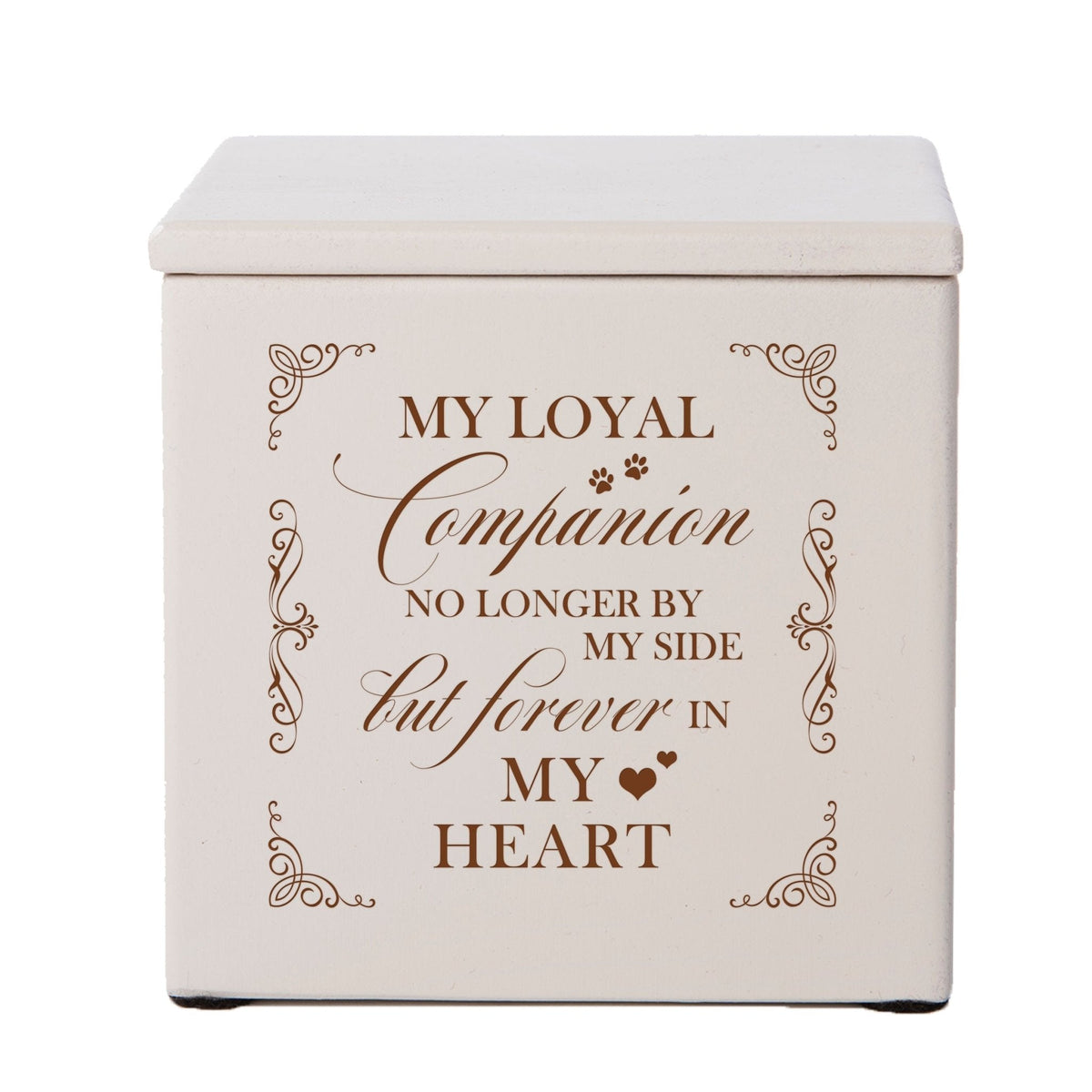 Engraved Funeral Wooden Keepsake Box for Beloved Pet