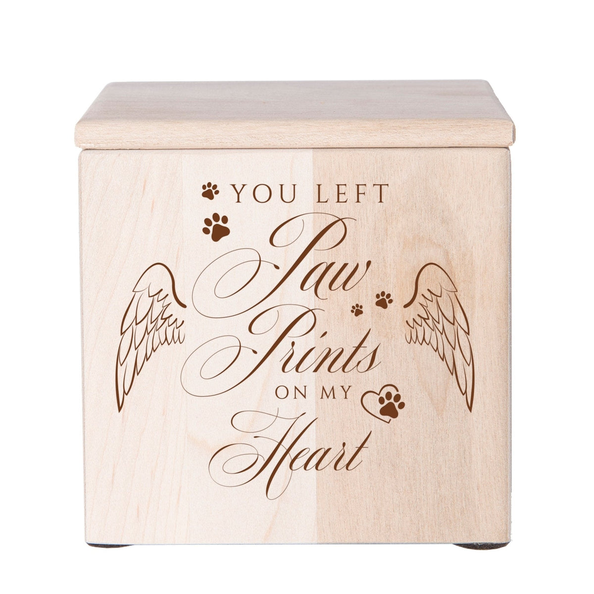 Engraved Small Cremation Urn Box for Beloved Pet Memorials