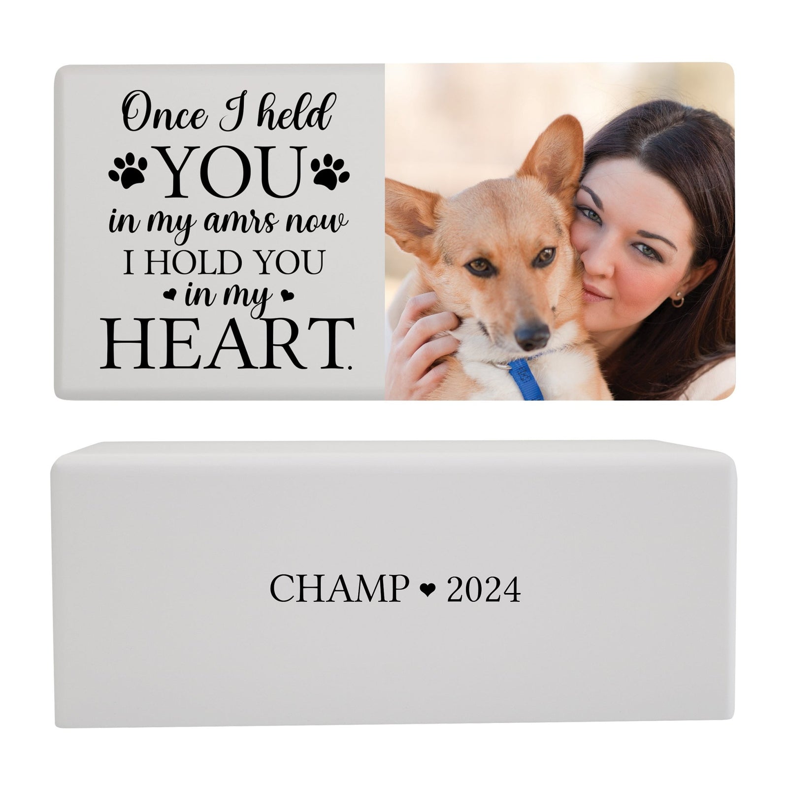 Pet Cremation Urns for Dogs and Cats Ashes – Wooden Memorial Keepsake Urn Box - Once I Held You - LifeSong Milestones