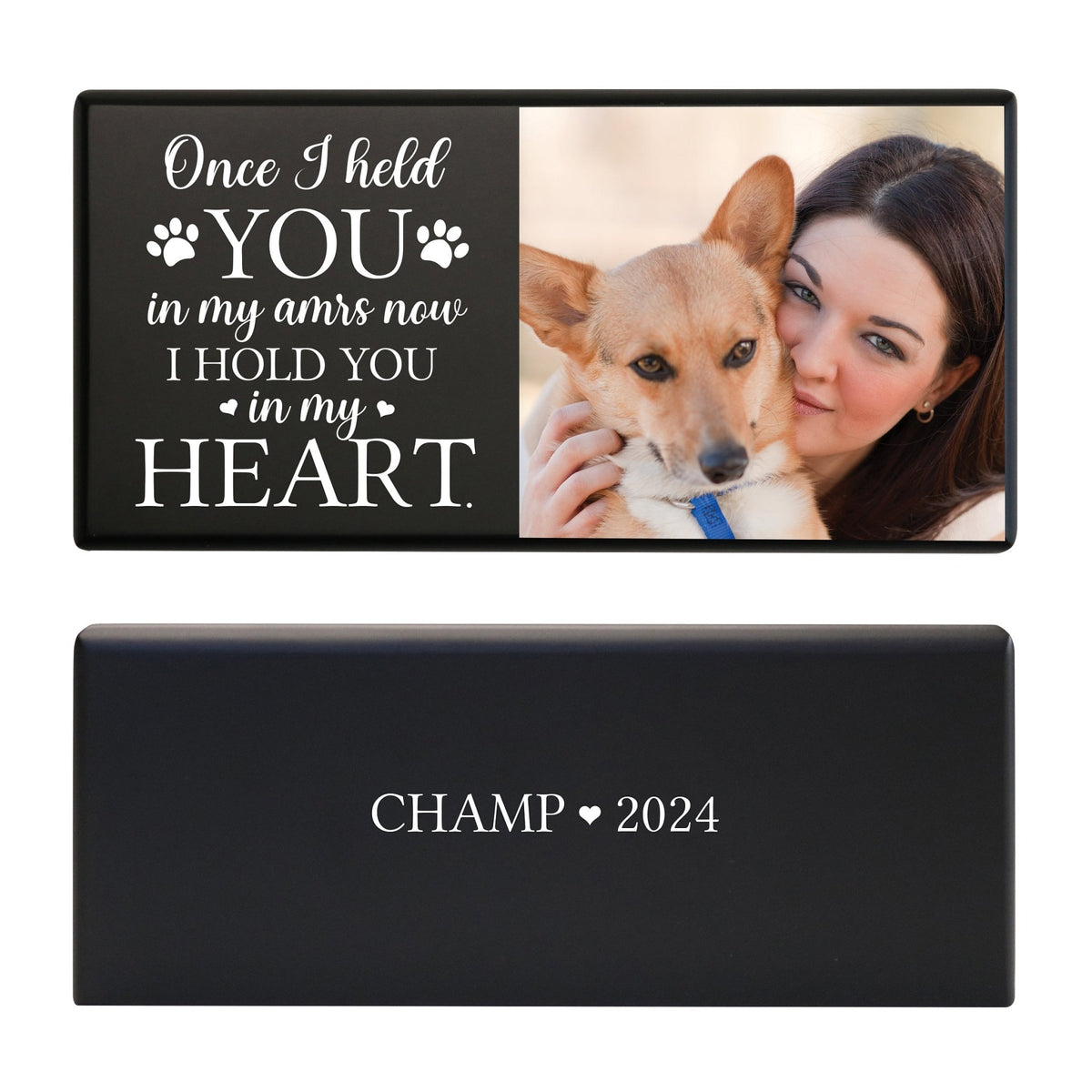 Pet Cremation Urns for Dogs and Cats Ashes – Wooden Memorial Keepsake Urn Box - Once I Held You - LifeSong Milestones