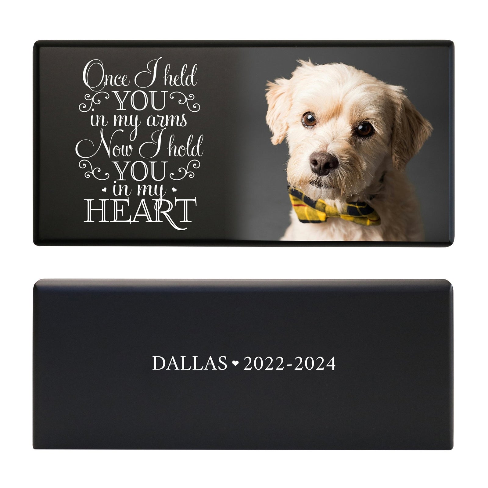 Pet Cremation Urns for Dogs and Cats Ashes – Wooden Memorial Keepsake Urn Box - Once I Held You - LifeSong Milestones