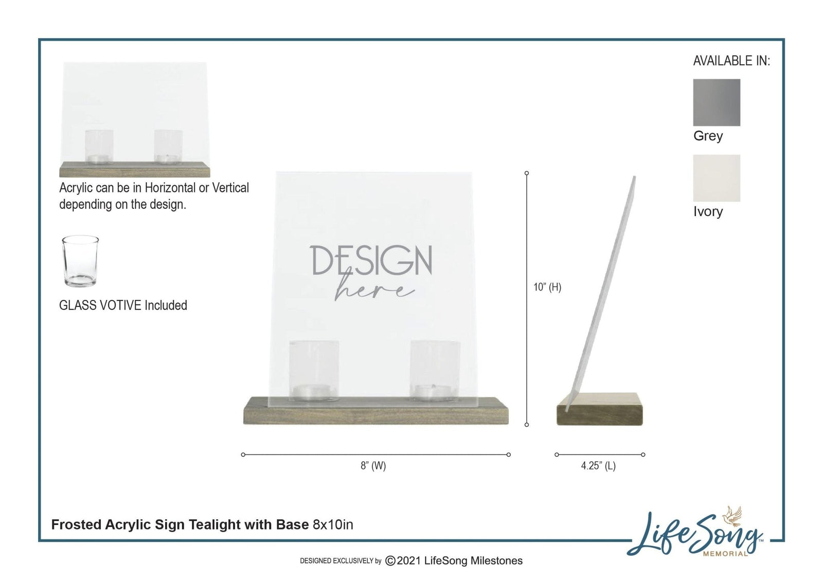 Pet Memorial Acrylic Candle Sign Décor - If Love Could Have Saved You - LifeSong Milestones