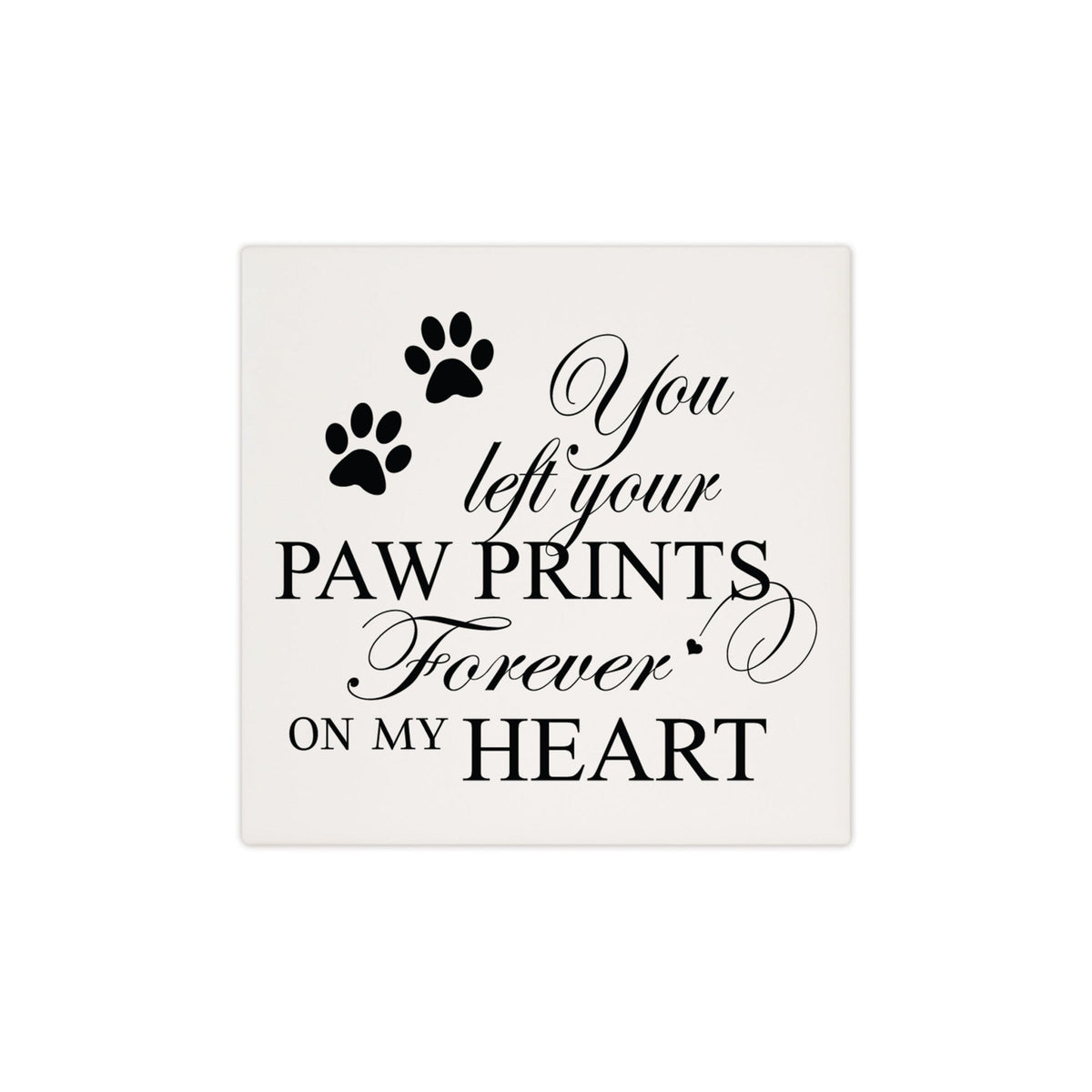 Pet Memorial Ceramic Trivet for Home Decor - Heaven Sent My Own - LifeSong Milestones