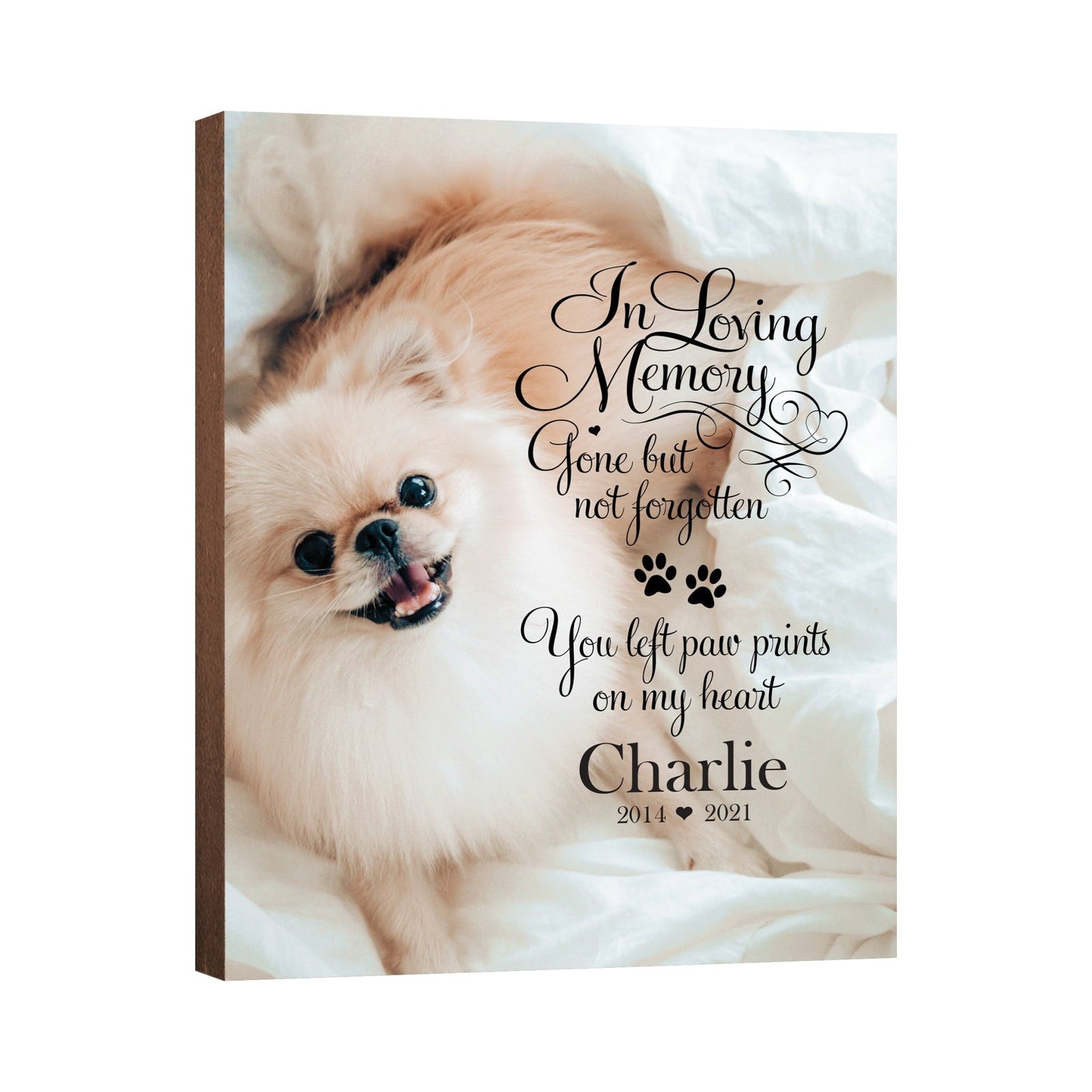 Pet Memorial Custom Photo Wall Plaque Décor - In Loving Memory - LifeSong Milestones