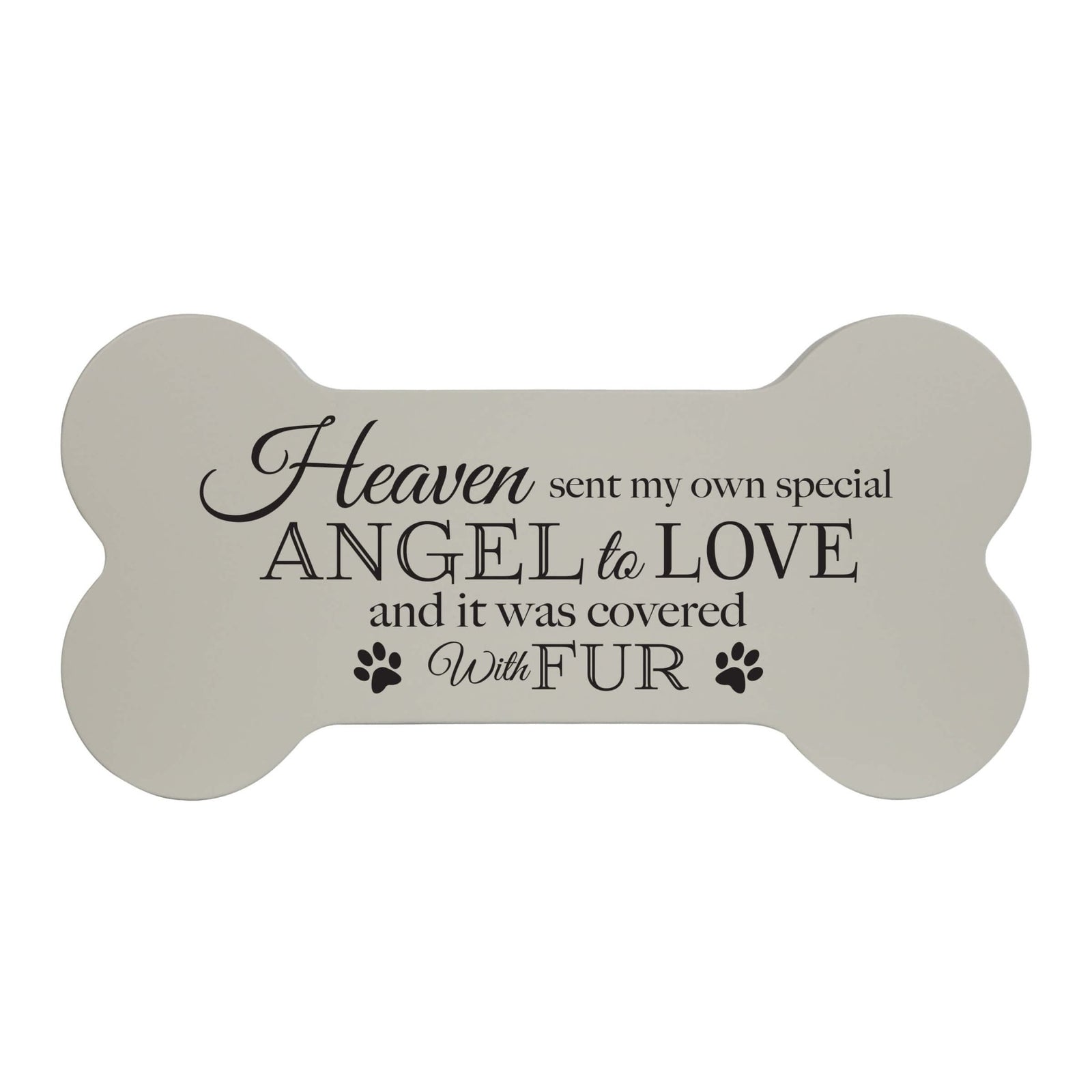 Pet Memorial Dog Bone Cremation Urn for Dog - Heaven Sent My Own Angel - LifeSong Milestones