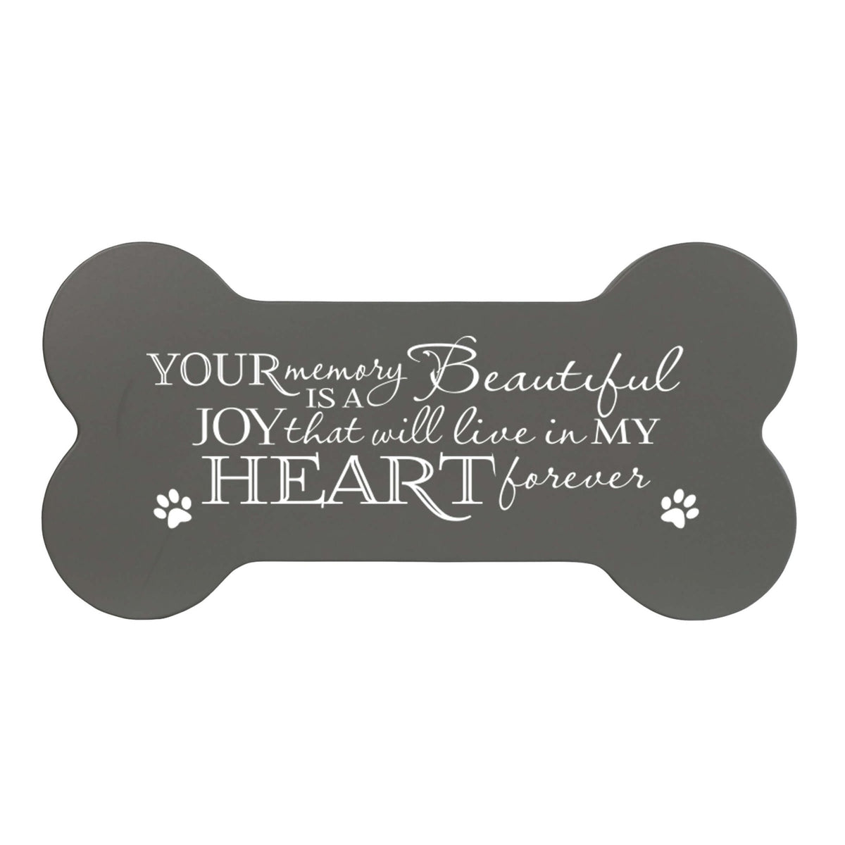 Pet Memorial Dog Bone Cremation Urn for Dog - Your Memory Is A Beautiful Joy - LifeSong Milestones