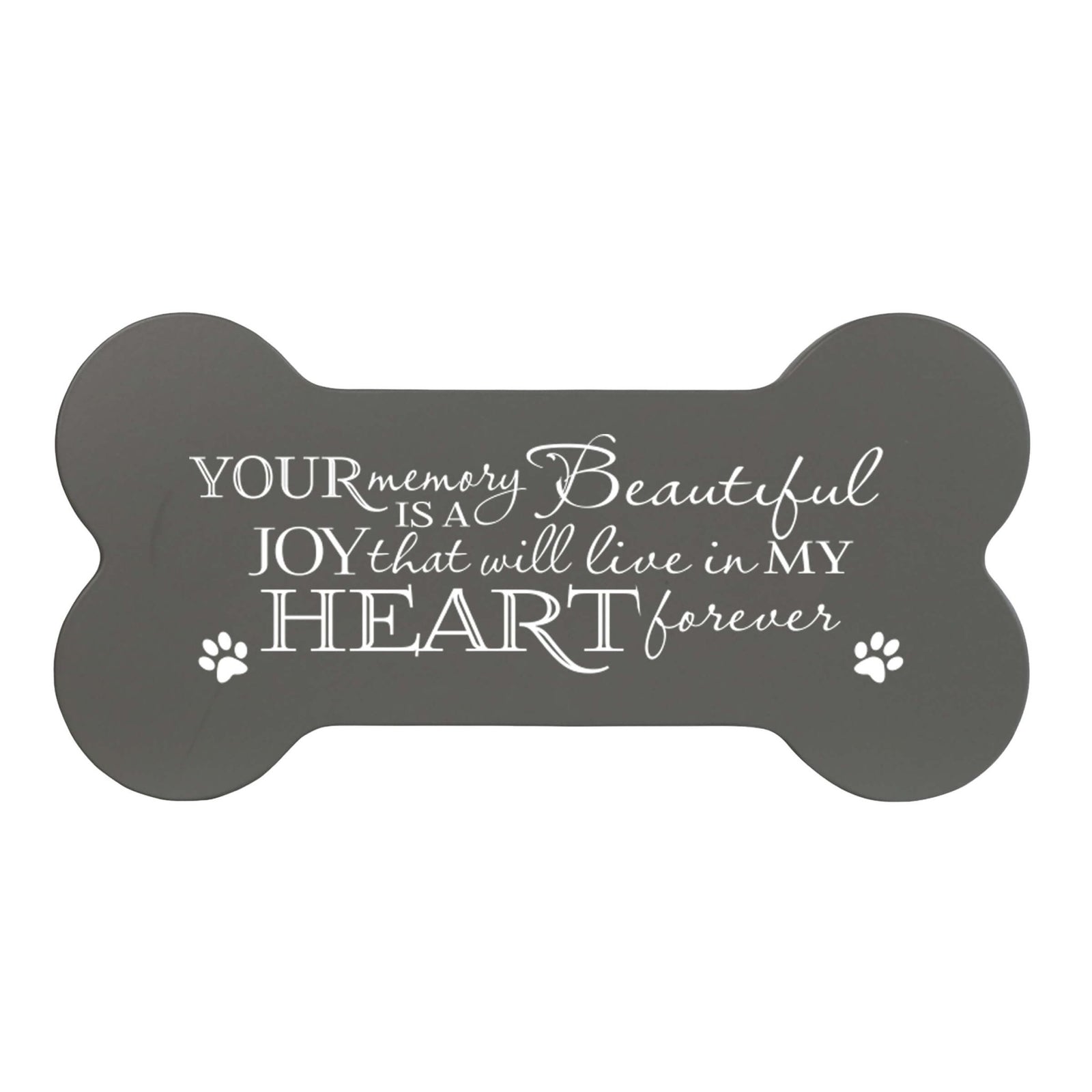 Pet Memorial Dog Bone Cremation Urn for Dog - Your Memory Is A Beautiful Joy - LifeSong Milestones