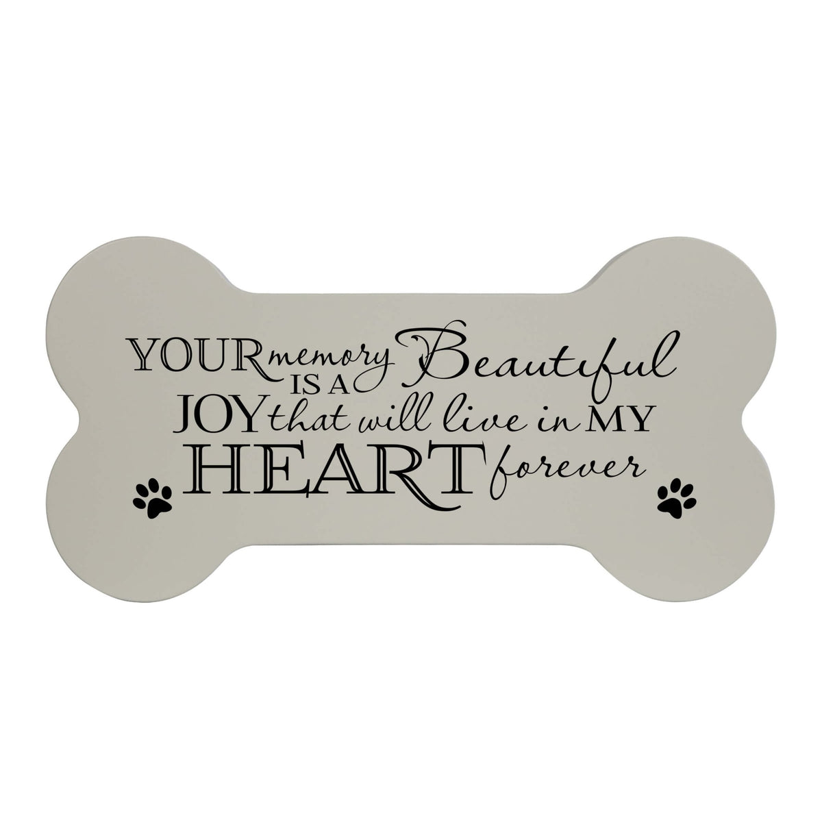 Pet Memorial Dog Bone Cremation Urn for Dog - Your Memory Is A Beautiful Joy - LifeSong Milestones