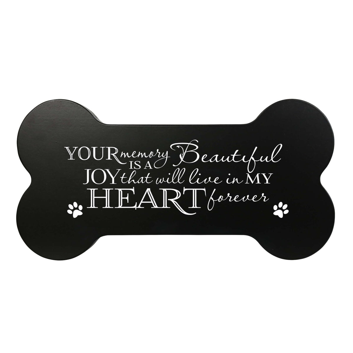 Pet Memorial Dog Bone Cremation Urn for Dog - Your Memory Is A Beautiful Joy - LifeSong Milestones