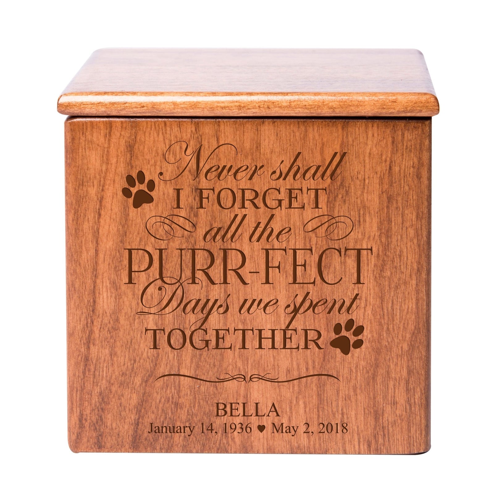 Personalized Wooden Memorial Pet Urns for Ashes