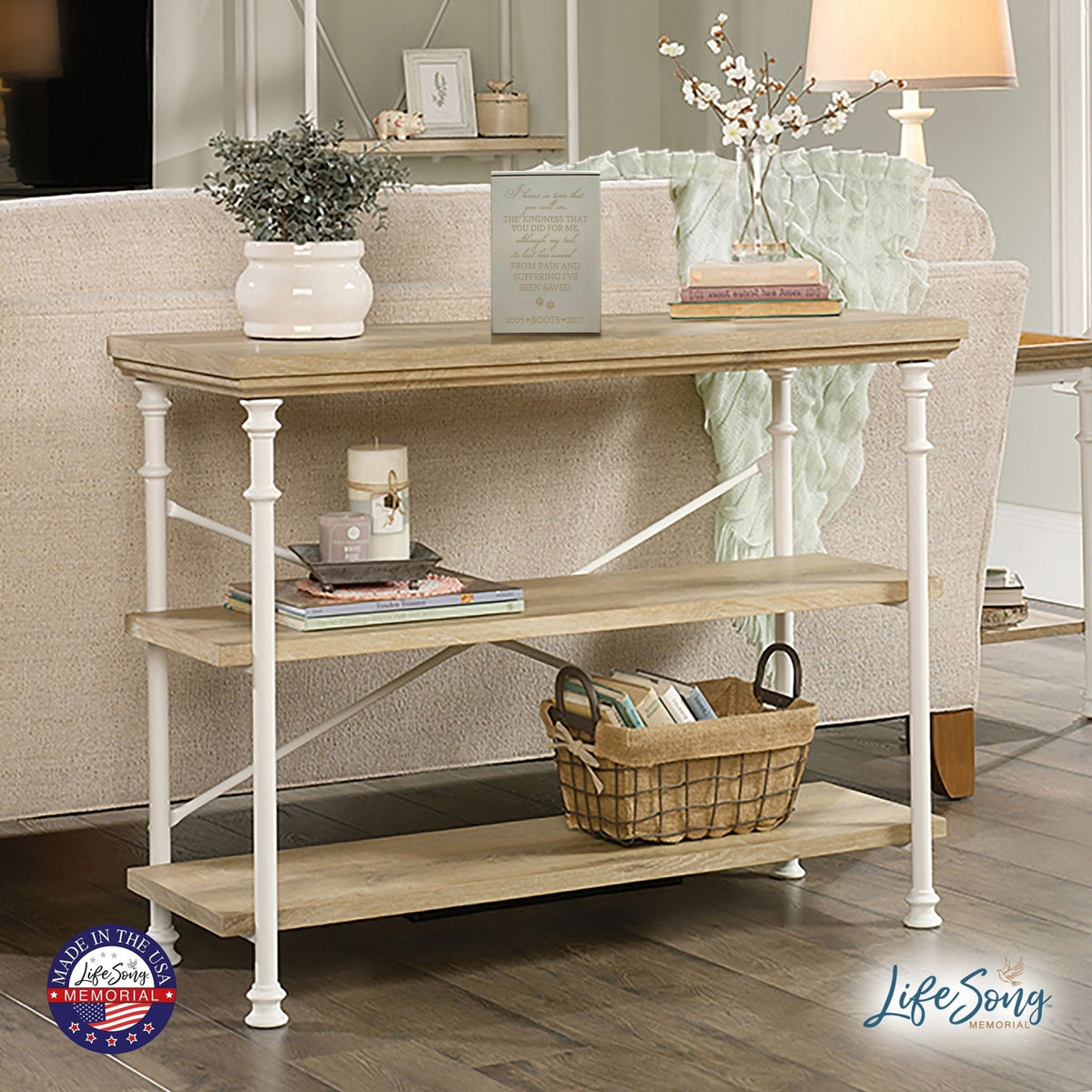 Pet Memorial Keepsake Cremation Urn Box For Dog or Cat - I Know In Time - LifeSong Milestones