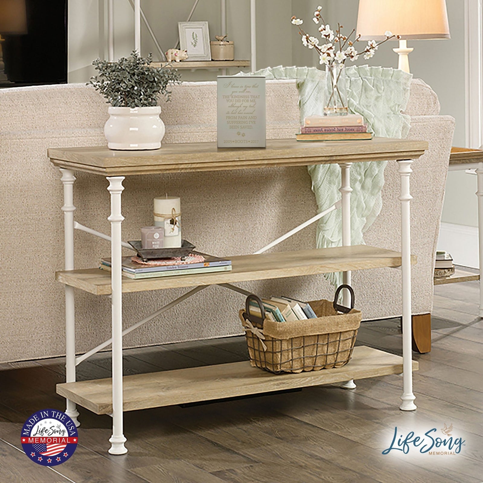 Pet Memorial Keepsake Cremation Urn Box For Dog or Cat - I Know In Time - LifeSong Milestones