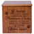 Pet Memorial Keepsake Cremation Urn Box for Dog or Cat - If Tears Could Build A Stairway - LifeSong Milestones