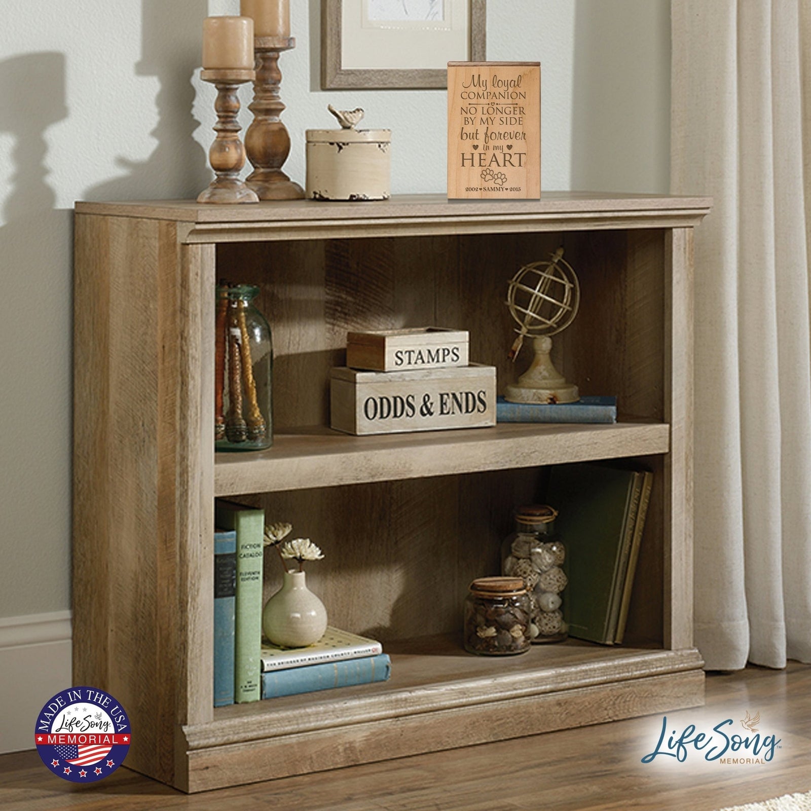 Pet Memorial Keepsake Cremation Urn Box For Dog or Cat - My Loyal Companion - LifeSong Milestones