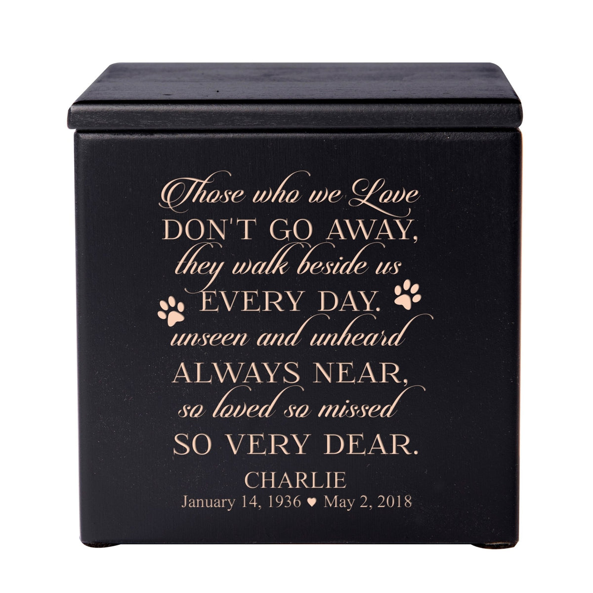Personalized Wooden Memorial Pet Urns for Ashes