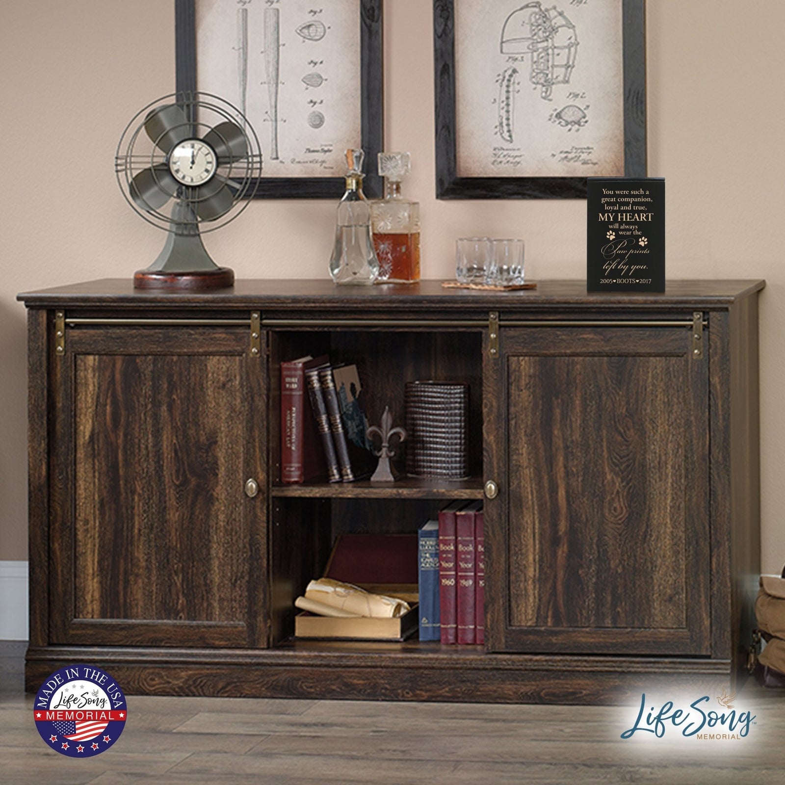 Pet Memorial Keepsake Cremation Urn Box For Dog or Cat - You Were Such A Great Companion - LifeSong Milestones