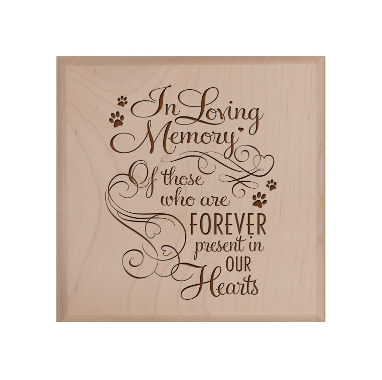 Pet Memorial Keepsake Urn Box for Dog or Cat - In Loving Memory - LifeSong Milestones
