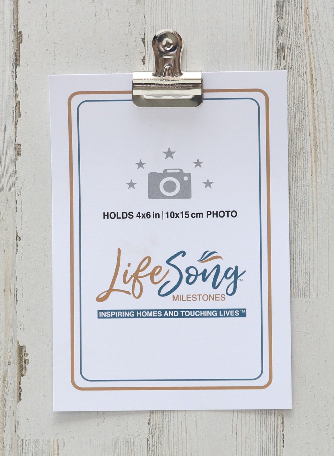 Pet Memorial Photo Clip Board - No Longer By My Side - LifeSong Milestones