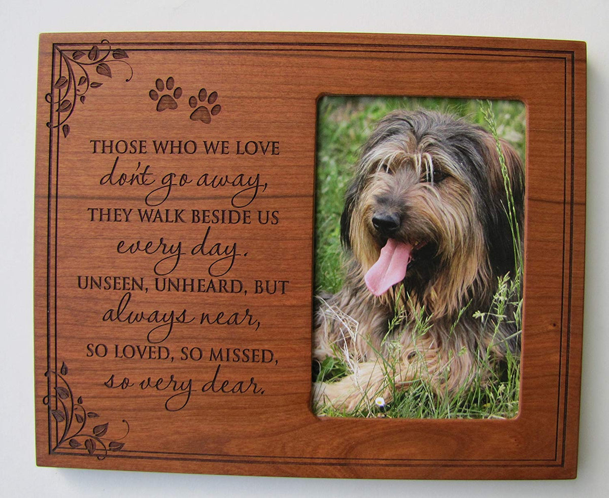 Pet Memorial Photo Frame - Don't Go Away - LifeSong Milestones