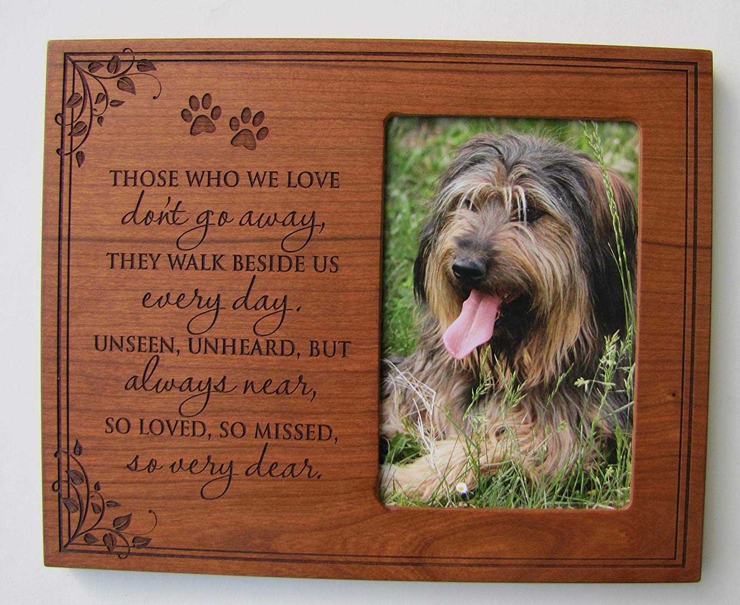 Pet Memorial Photo Frame - Don't Go Away - LifeSong Milestones
