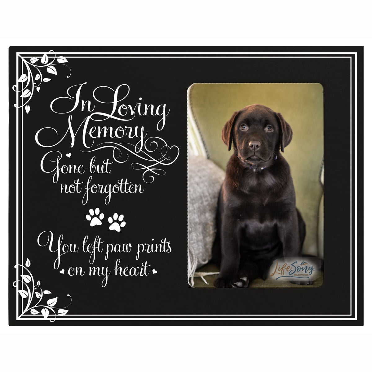Pet Memorial Picture Frame - In Loving Memory - LifeSong Milestones