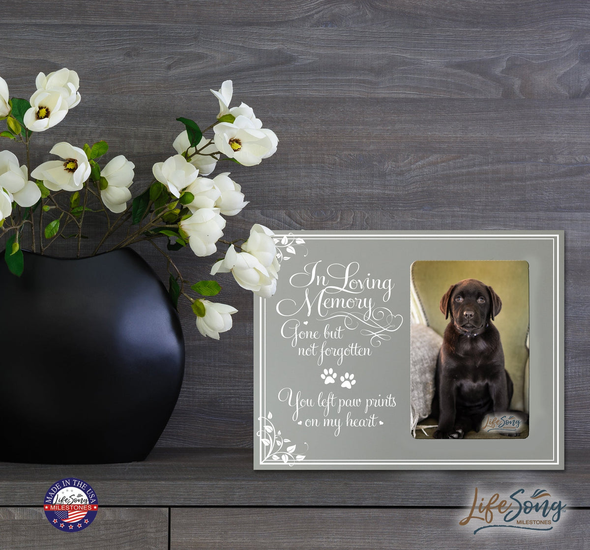 Pet Memorial Picture Frame - In Loving Memory - LifeSong Milestones