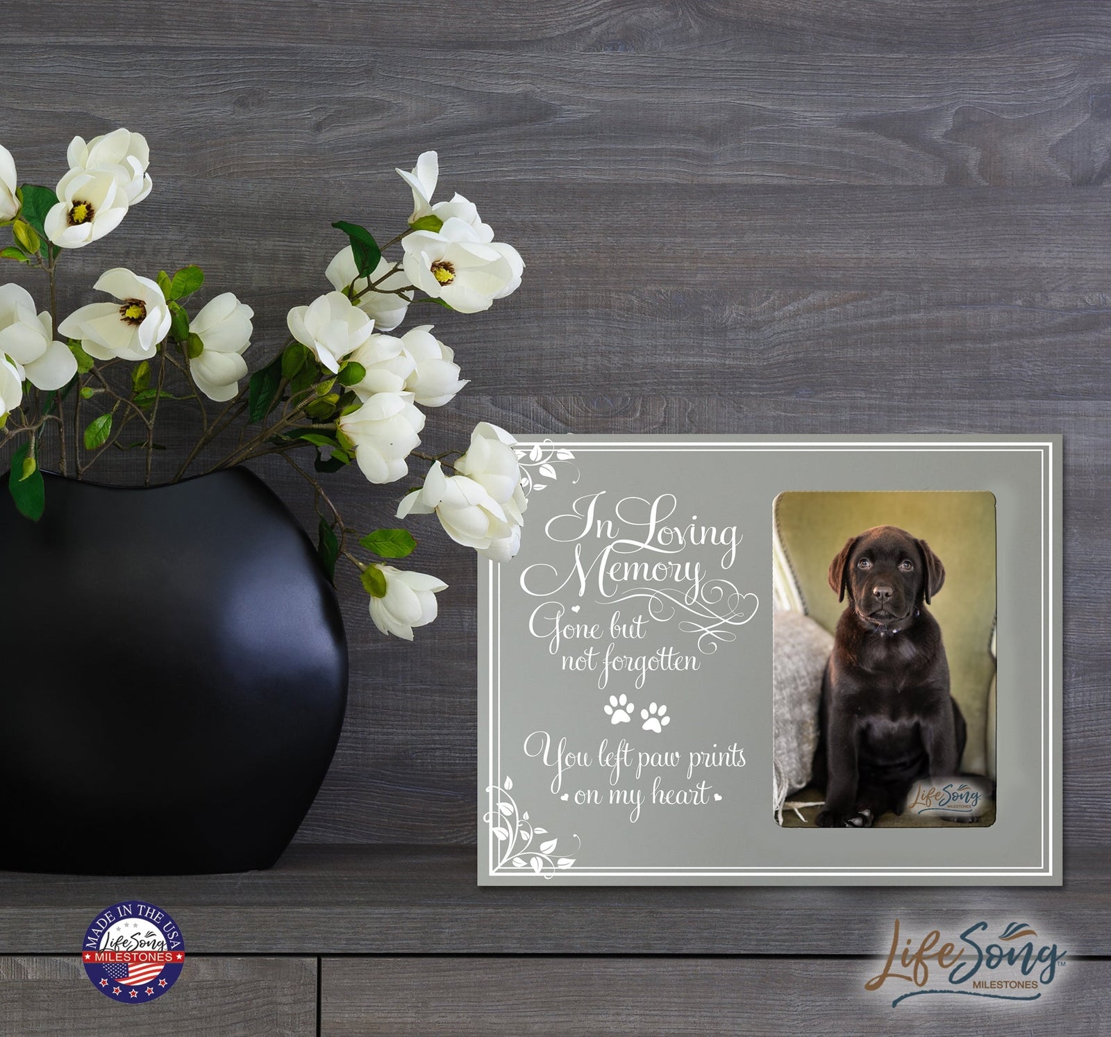 Pet Memorial Picture Frame - In Loving Memory - LifeSong Milestones
