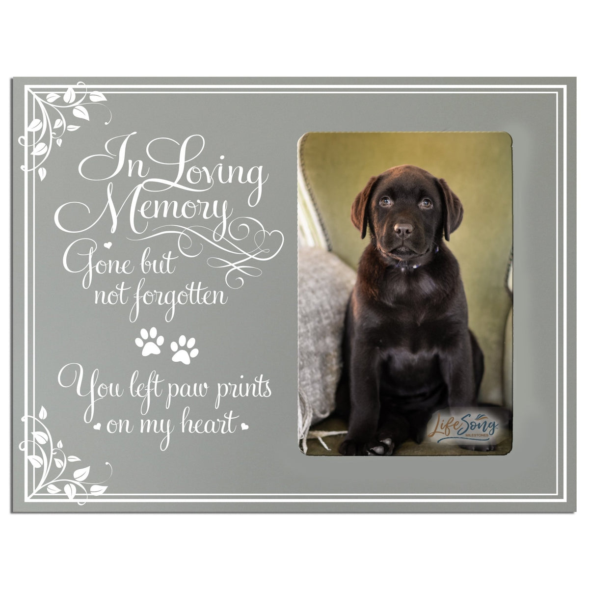 Pet Memorial Picture Frame - In Loving Memory - LifeSong Milestones