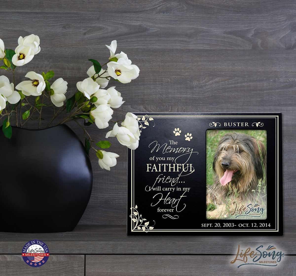 Pet Memorial Picture Frame - The Memory Of You - LifeSong Milestones