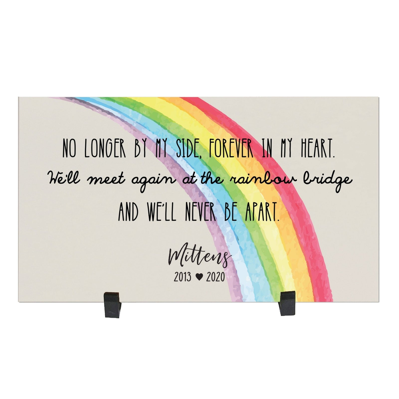 Pet Memorial Printed Wall Plaque Décor - The Rainbow Bridge - LifeSong Milestones