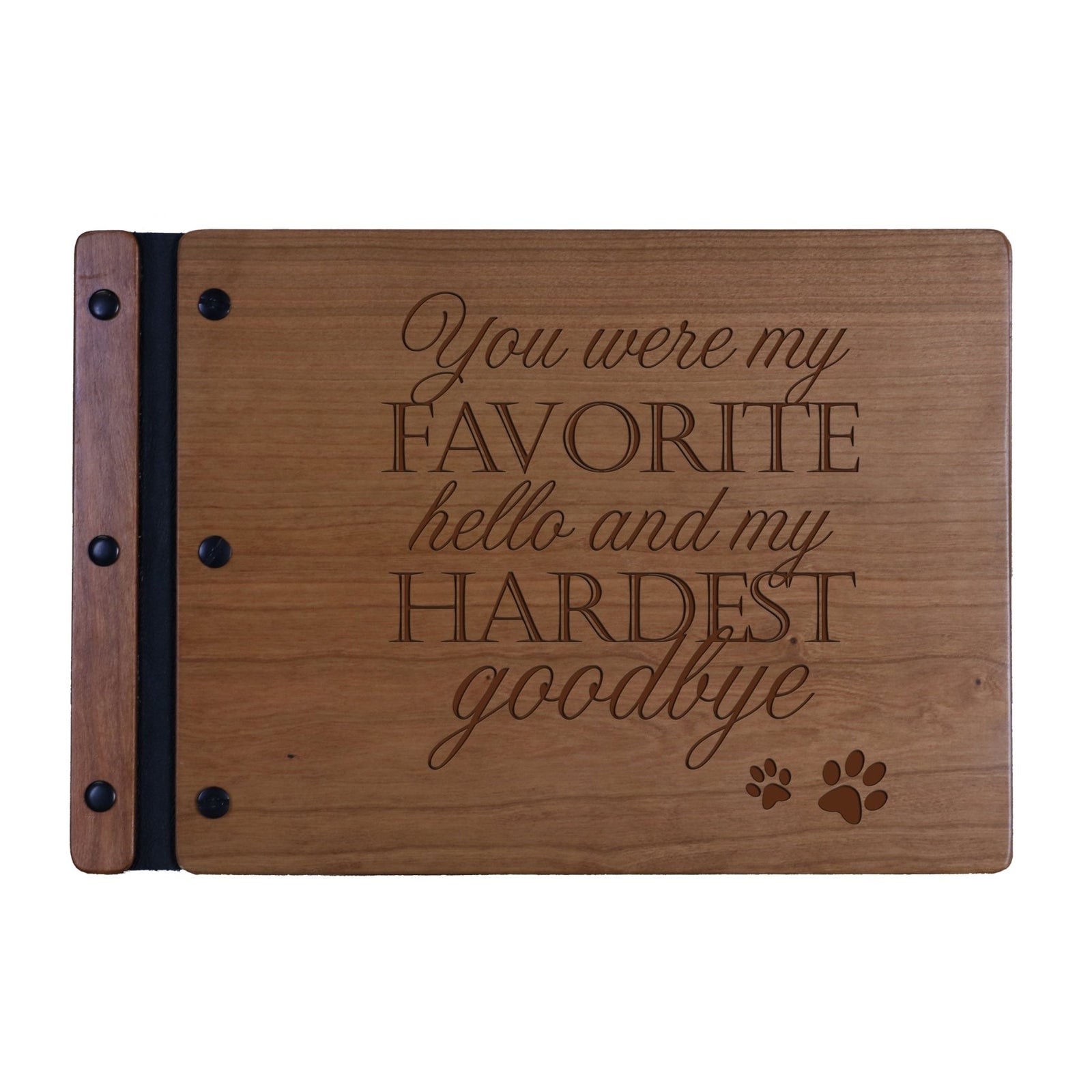 Pet Memorial Scrapbook - You Were My Favorite Hello - LifeSong Milestones