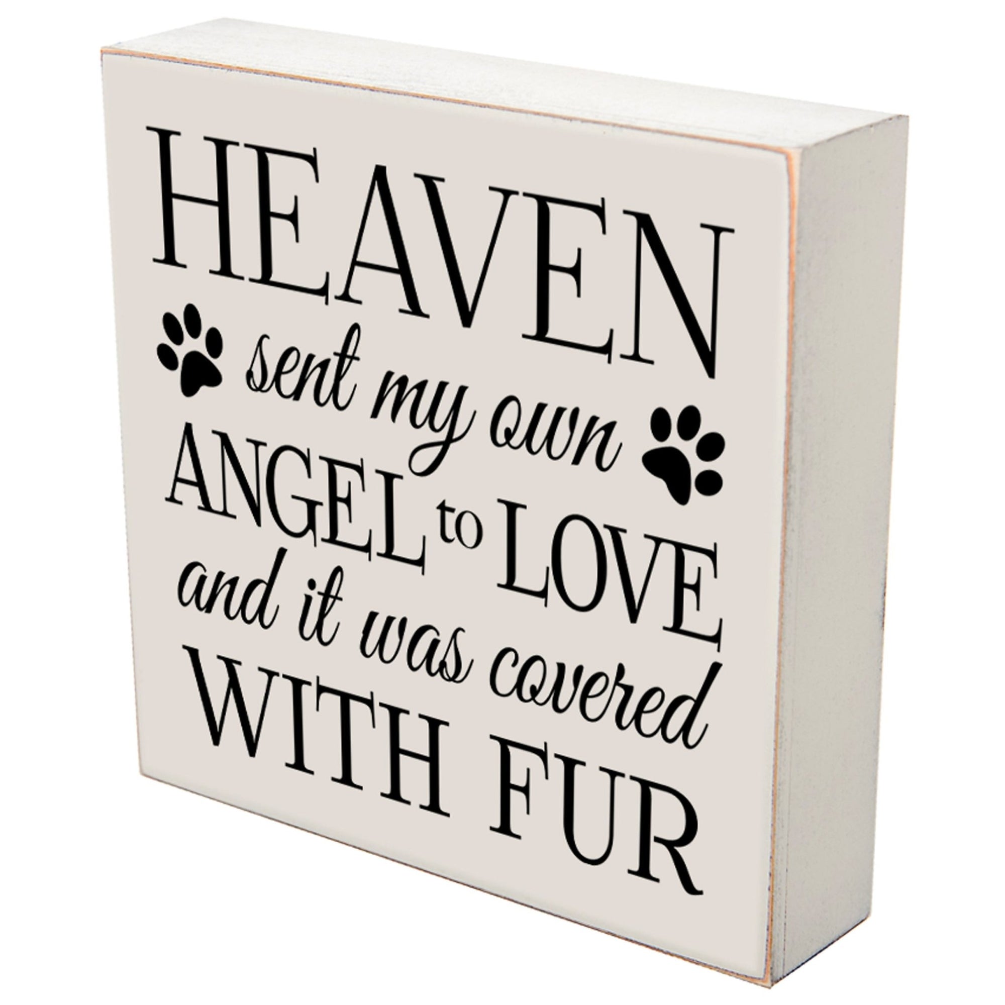 Pet Memorial Shadow Box Décor - Heaven Sent My Own Angel - LifeSong Milestones