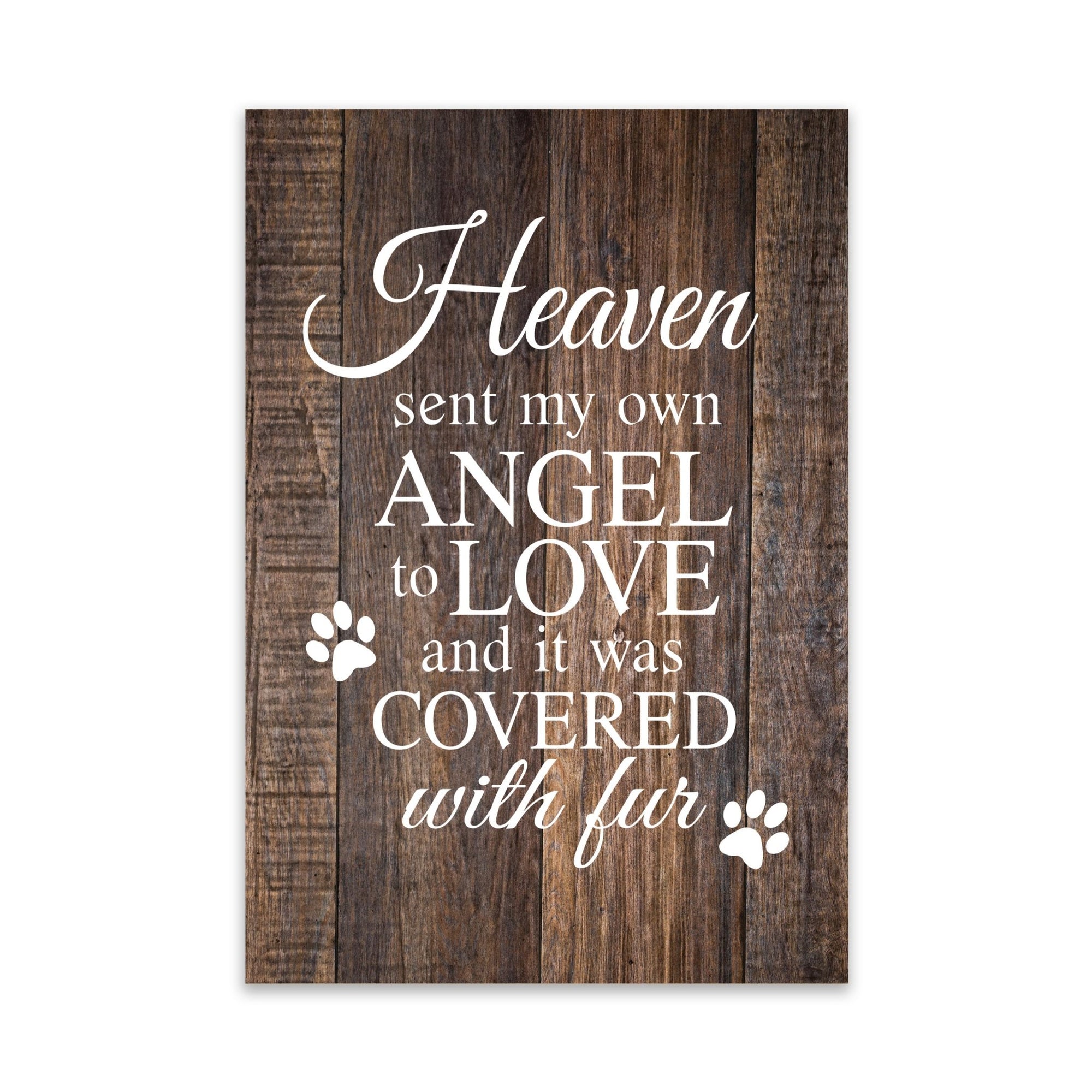 Pet Memorial shelf decor Plaque Décor - Heaven Sent My Own Angel - LifeSong Milestones