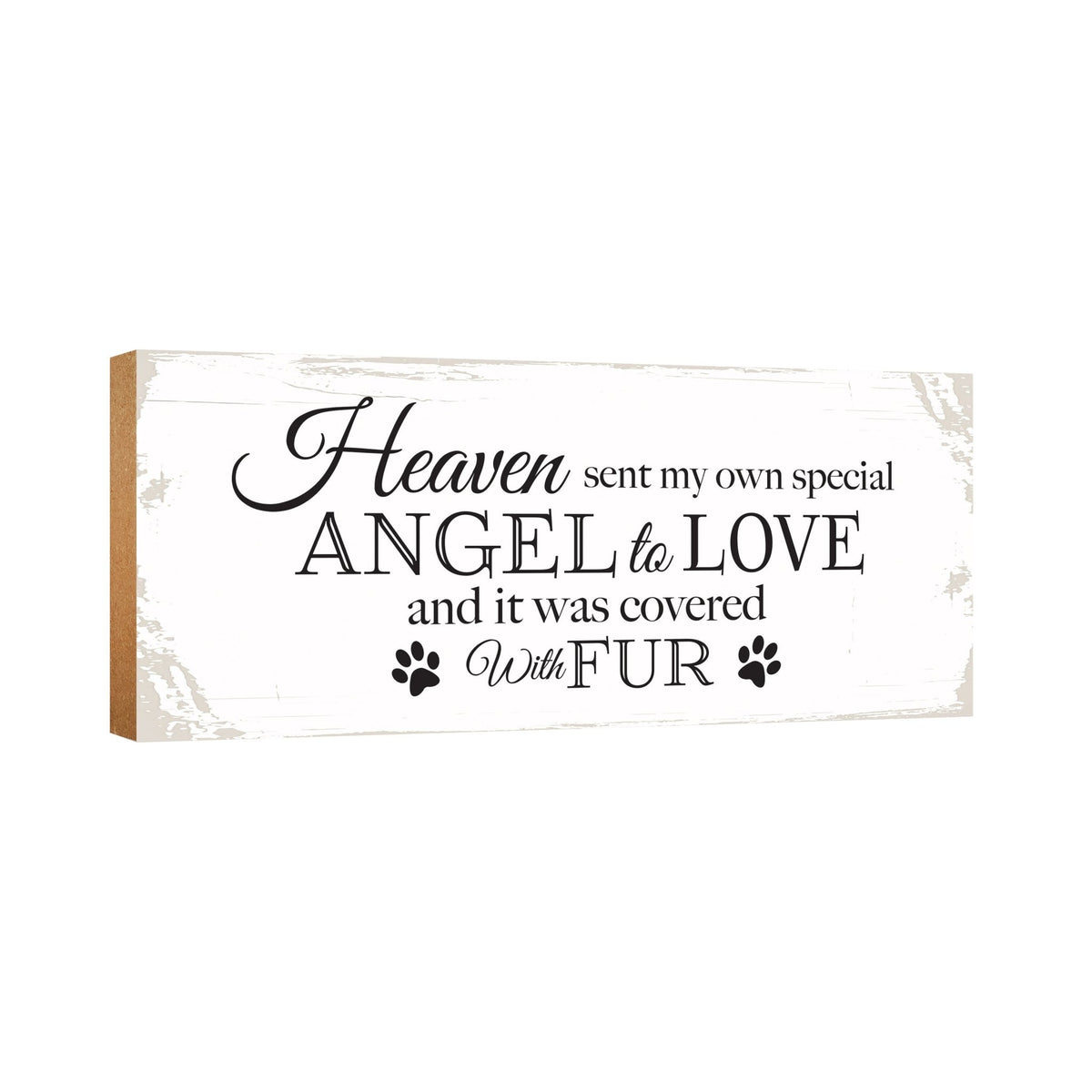 Pet Memorial shelf decor Plaque Décor - Heaven Sent My Own Angel - LifeSong Milestones