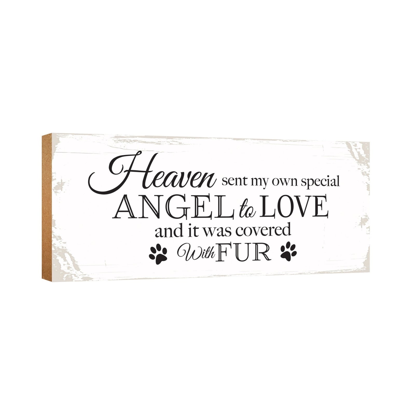 Pet Memorial shelf decor Plaque Décor - Heaven Sent My Own Angel - LifeSong Milestones