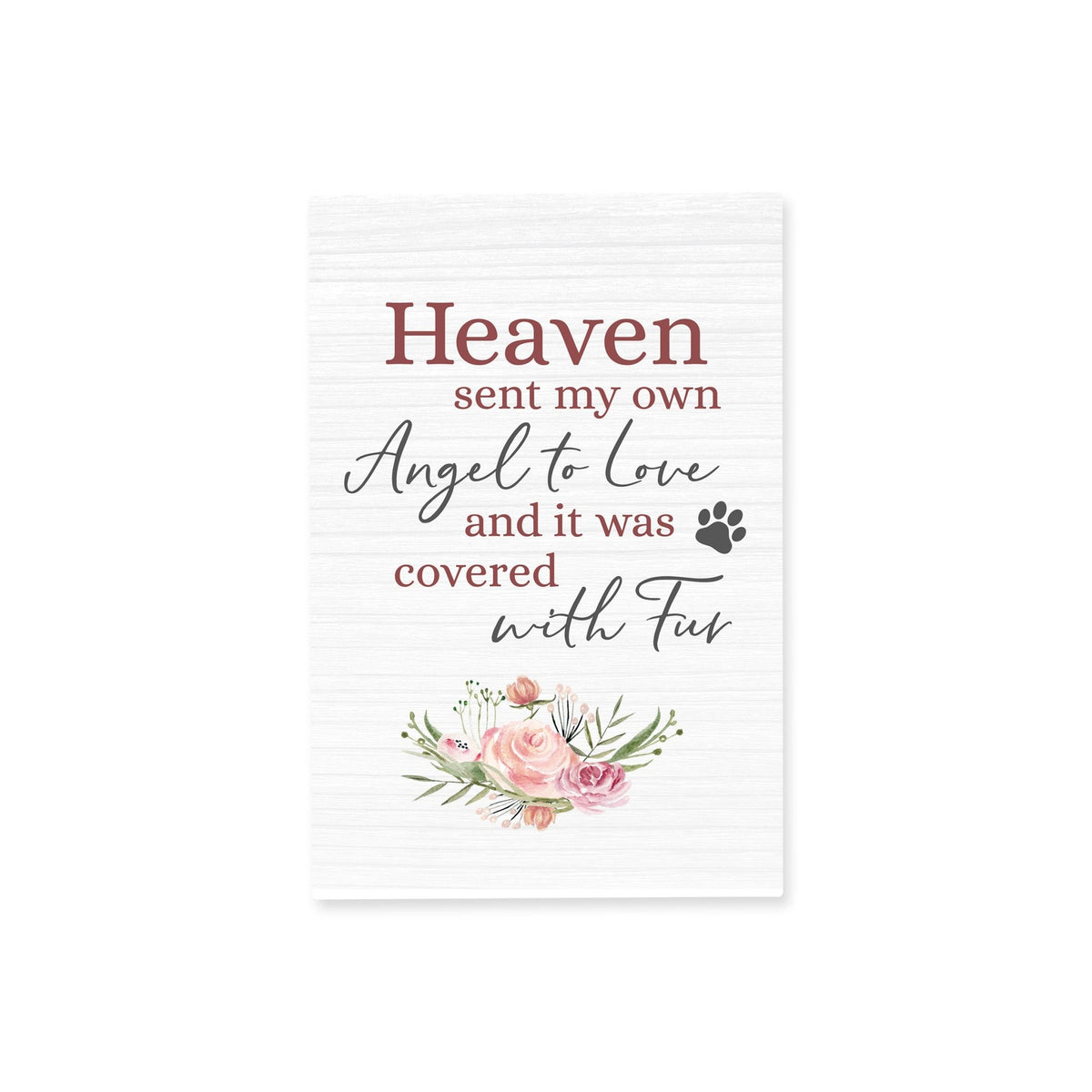 Pet Memorial shelf decor Plaque Décor - Heaven Sent My Own Angel - LifeSong Milestones