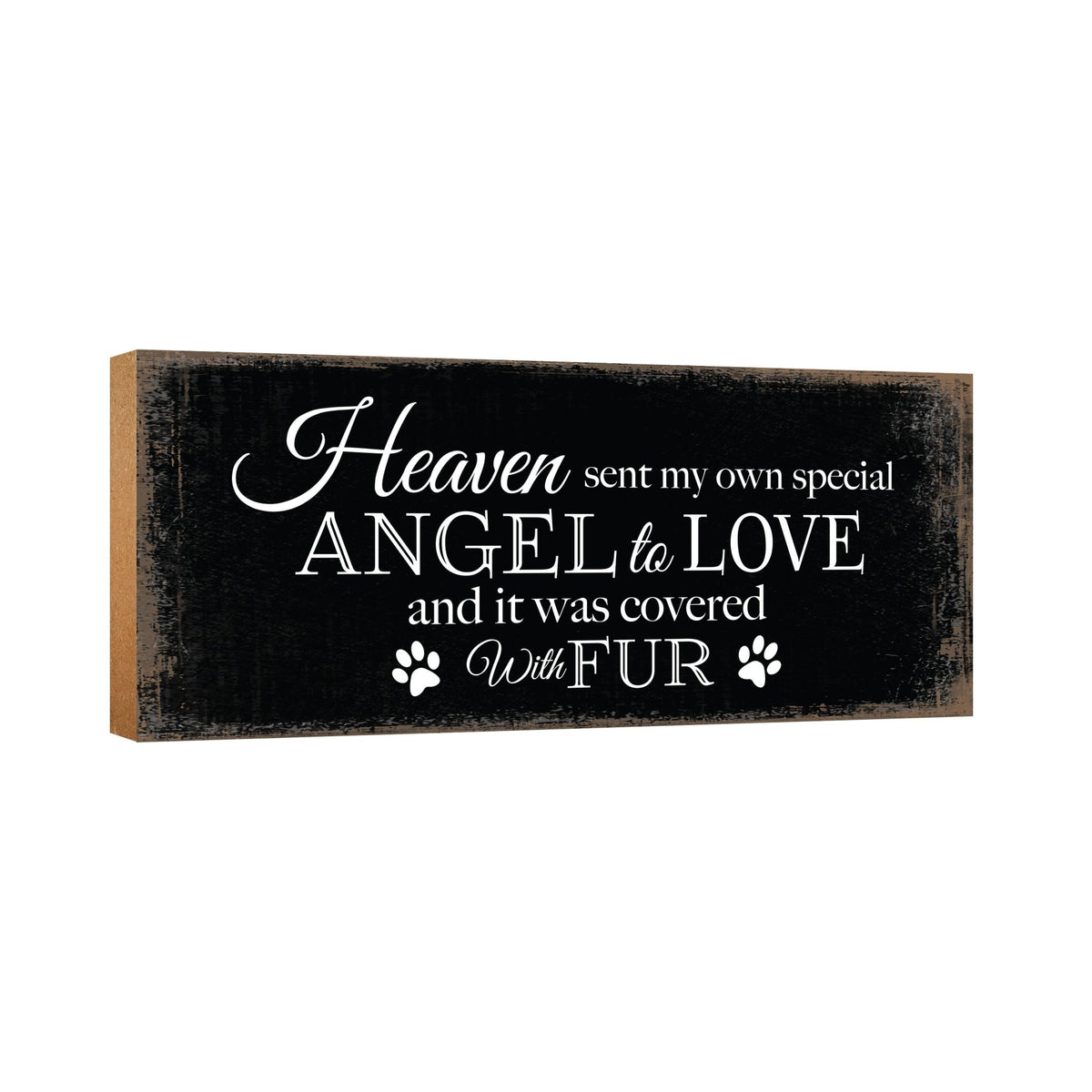 Pet Memorial shelf decor Plaque Décor - Heaven Sent My Own Angel - LifeSong Milestones