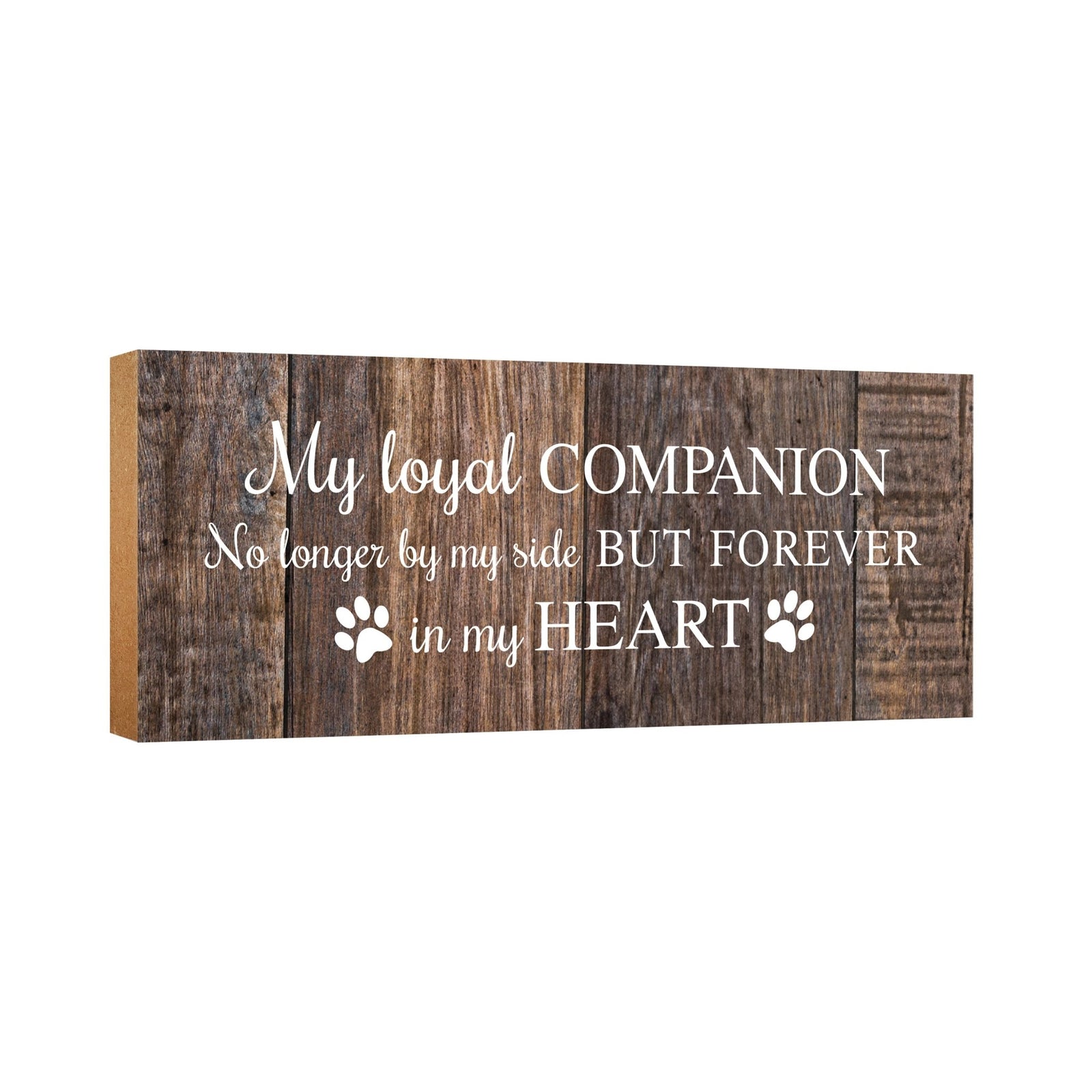 Pet Memorial shelf decor Plaque Décor - My Loyal Companion - LifeSong Milestones
