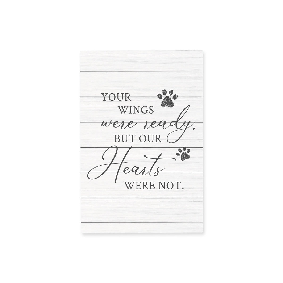Pet Memorial shelf decor Plaque Décor - Your Wings Were Ready - LifeSong Milestones
