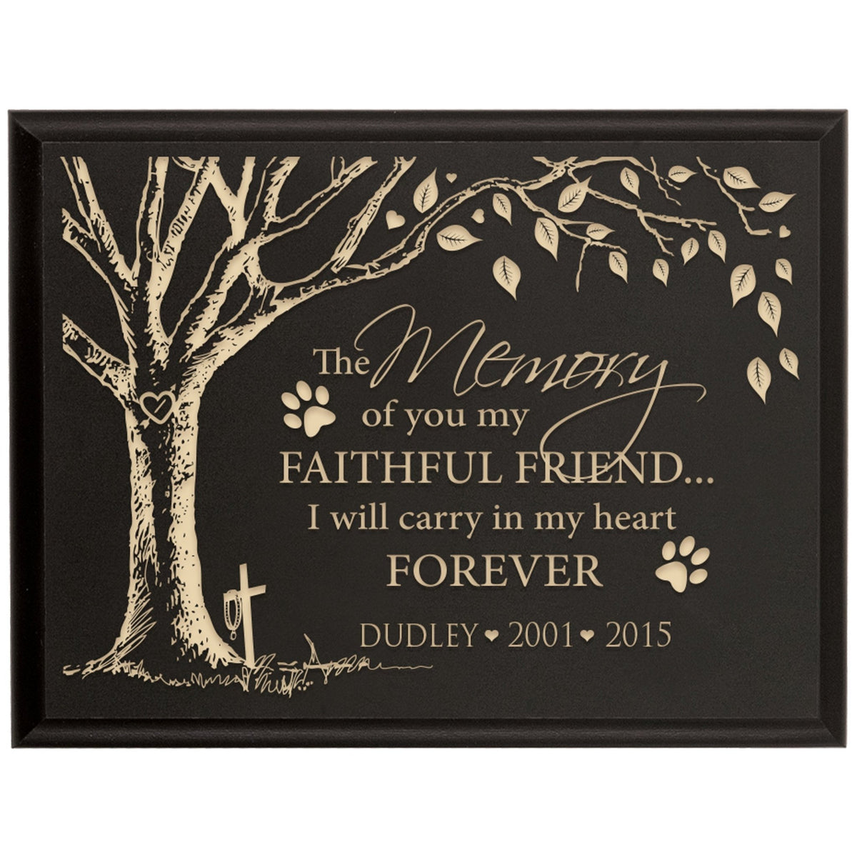 Pet Memorial Wall Plaque Décor - The Memory Of You - LifeSong Milestones