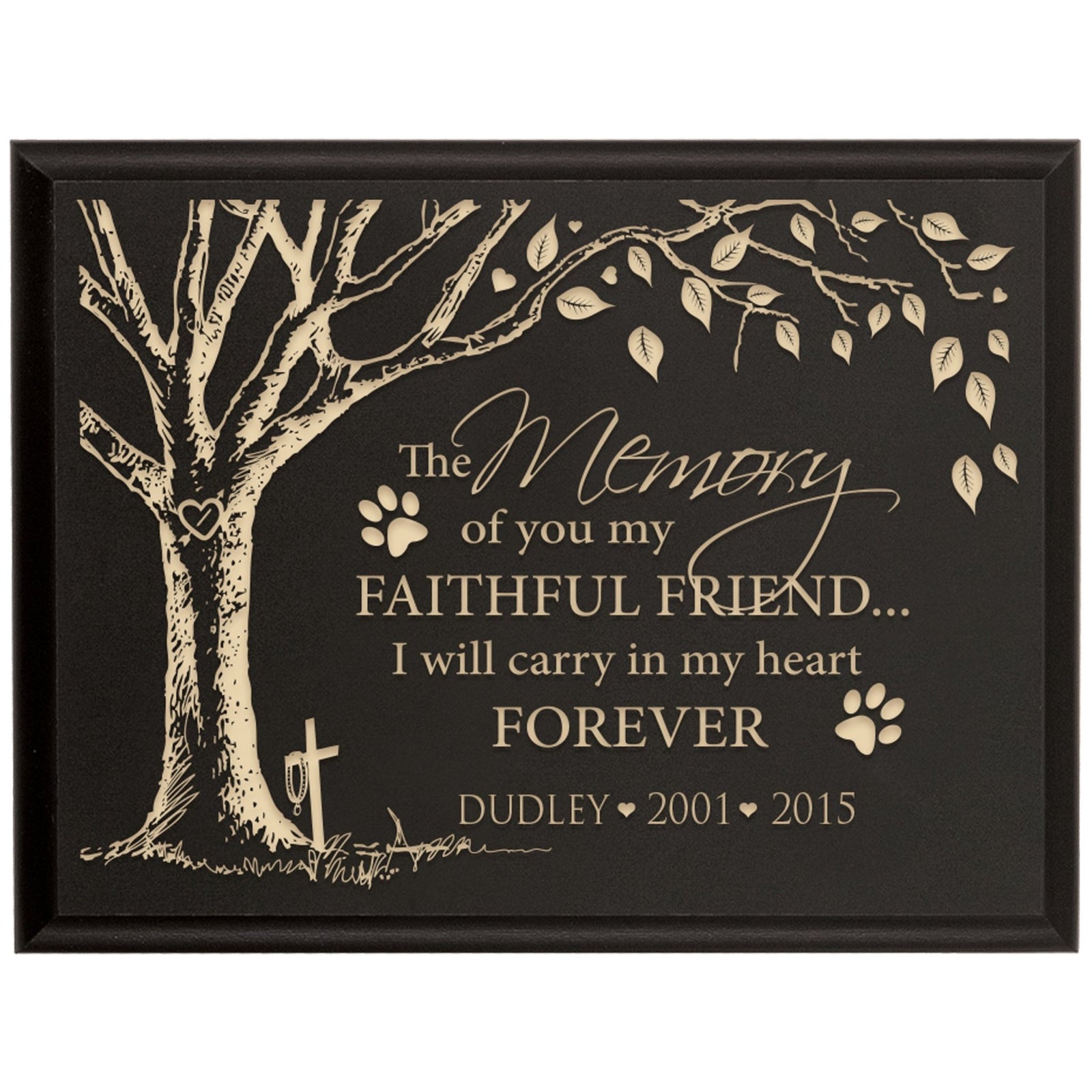 Pet Memorial Wall Plaque Décor - The Memory Of You - LifeSong Milestones